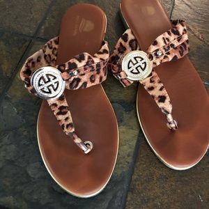 Women’s Leopard Sandals size 10